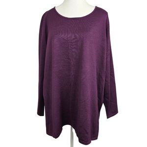 Philosophy Rich Purple Tunic Top – Size 1X (Plus Size)